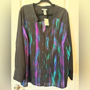 NWT Colorful Tunic by Catherines Size 2X